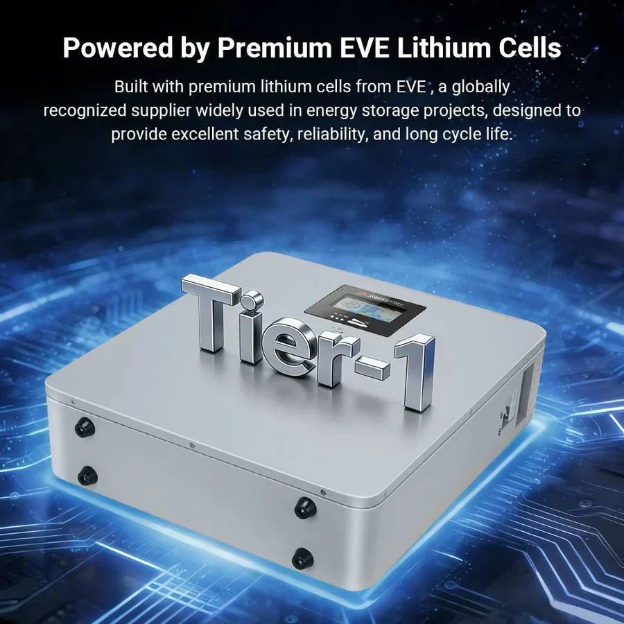 SunGoldPower CoreX 5 Elite Wall Mounted 48V 100Ah Residential Energy Storage Battery Pack