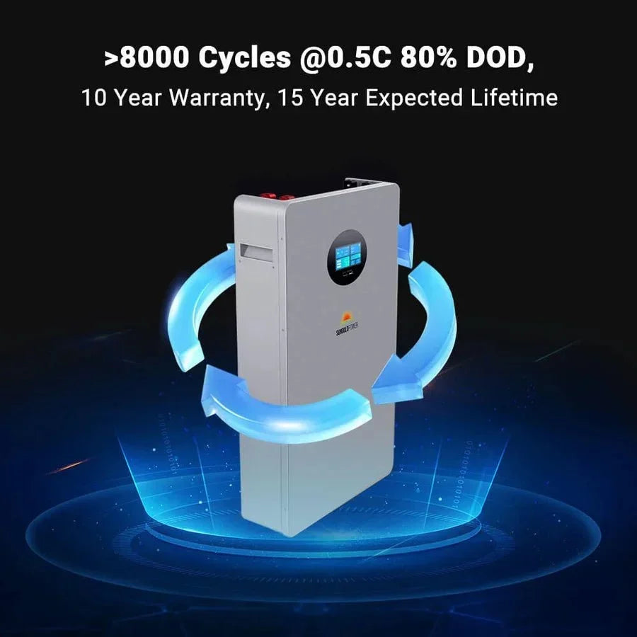 SunGoldPower Powerwall X 51.2V 200Ah LiFePO4 Battery