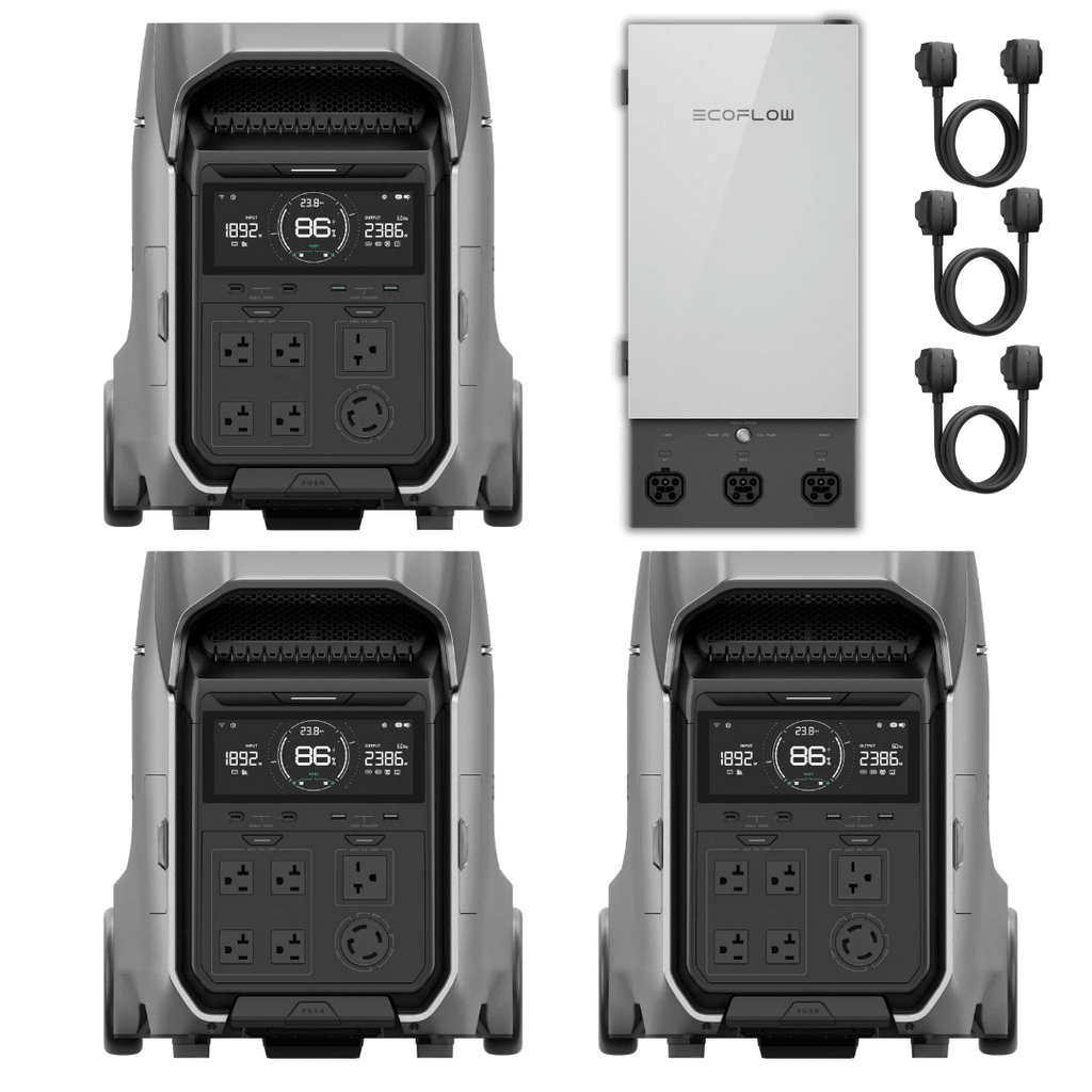 EcoFlow DELTA Pro 3 Portable Power Station Kit, 3 Units, with Smart Home Panel 2