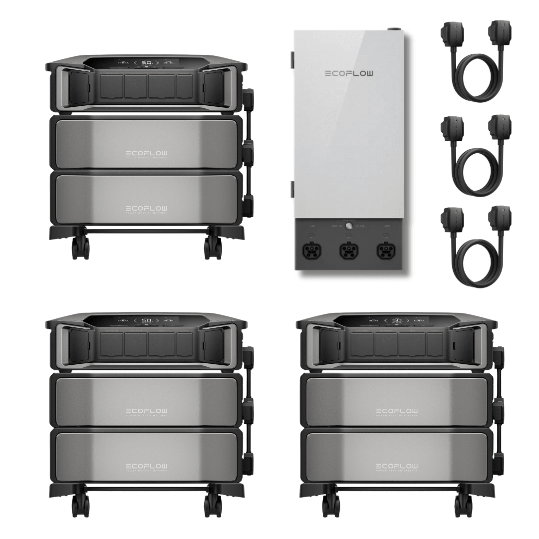 EcoFlow DELTA Pro Ultra Inverter and Battery Kit with Smart Home Panel 2, Triple Kit