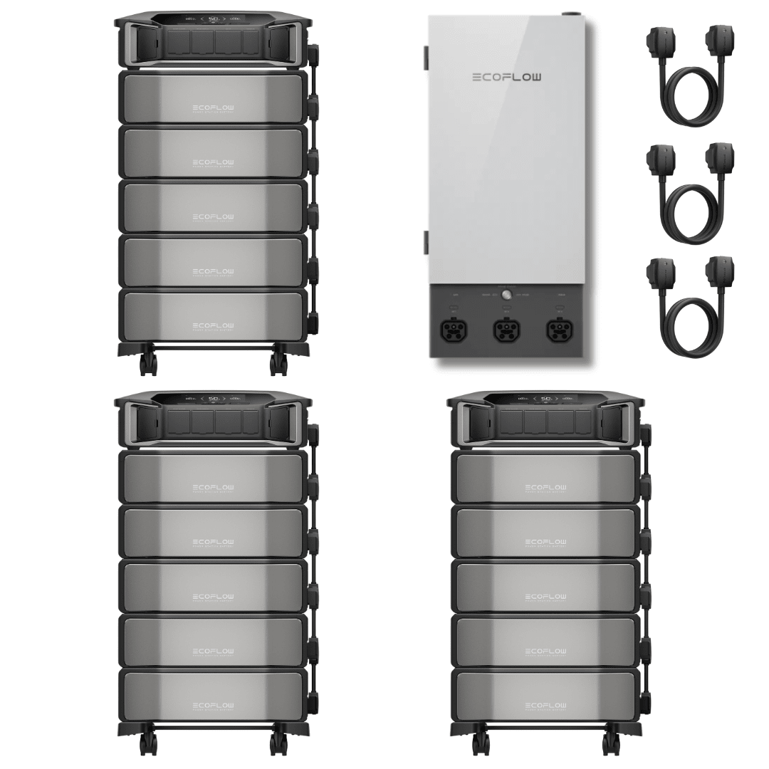 EcoFlow DELTA Pro Ultra Inverter and Battery Kit with Smart Home Panel 2, Triple Kit